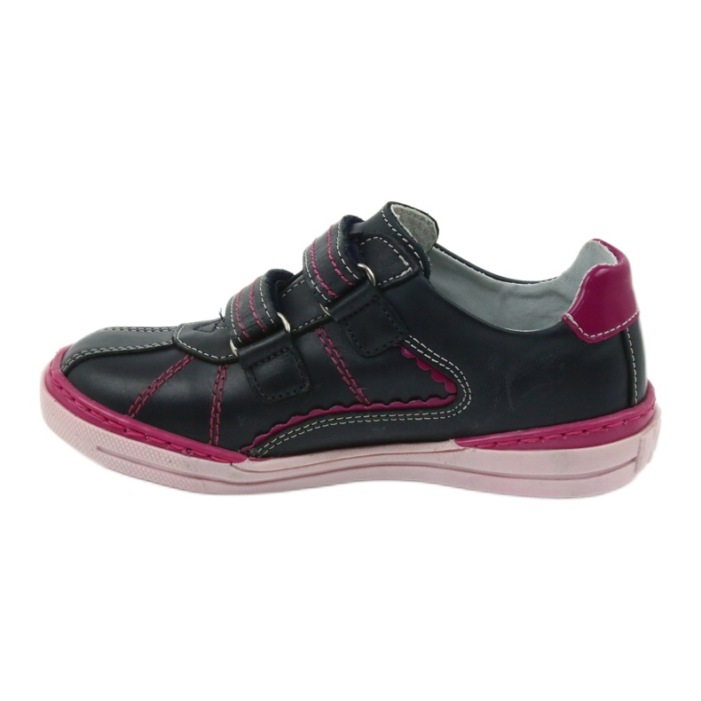 Calçado infantil Brogues Ren But 3193 azul marinho multicolorido rosa 2