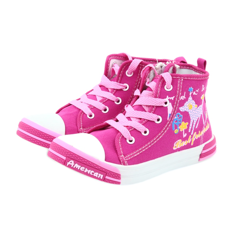 American Club Tênis rosa com zíper American TEN13 azul 3