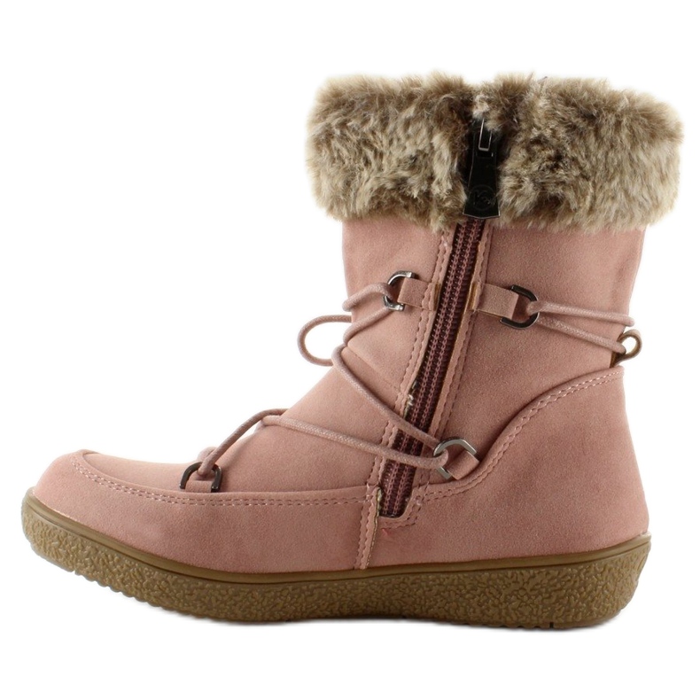 Meias botas para criança com pele K1647201 Rose rosa 1