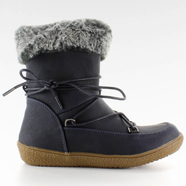 Meias botas para criança com pele K1647201 Marino azul marinho 1