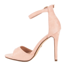 Seastar Sandálias de pó de salto alto rosa 1