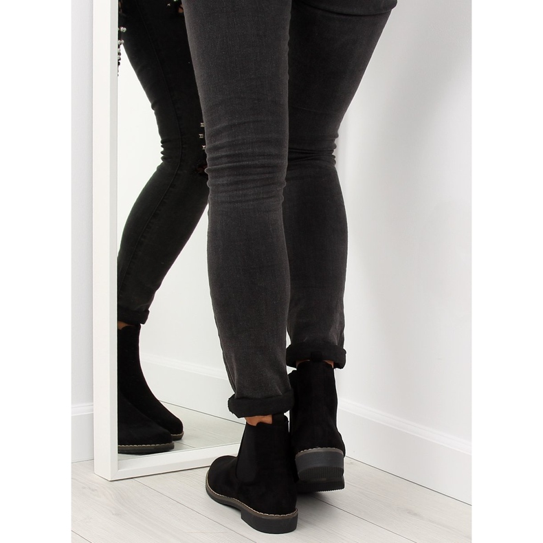 Botas pretas Chelsea para mulheres pretas 491 pretas preto 1