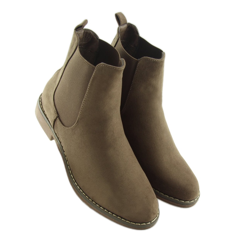 Botas femininas Chelsea, marrom 491 Khaki 2