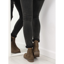Botas femininas Chelsea, marrom 491 Khaki 1