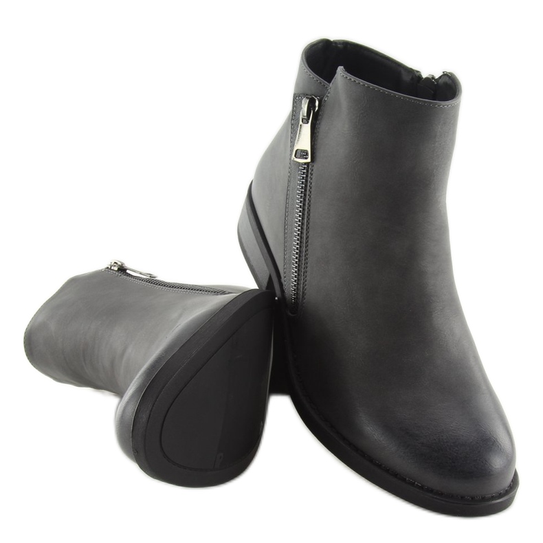Botas cinza Chelsea para mulheres 7352-PA cinza 1