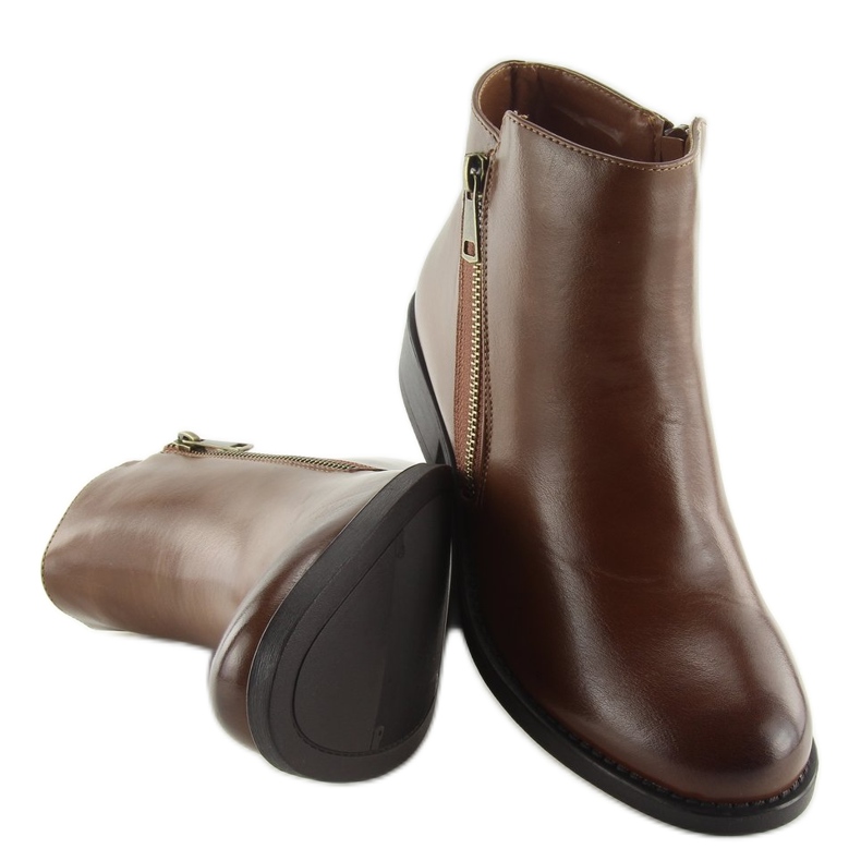 Botas marrons Chelsea para mulheres 7352-PA Camel marrom 1