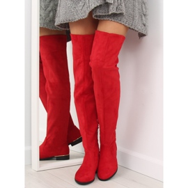 Botas vermelhas femininas acima do joelho 7570-PG vermelho 1