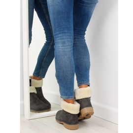 Botas cinza ZY9210 cinza com isolamento espesso 2 Botas cinza ZY9210 cinza com isolamento espesso 2