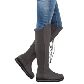 Botas cinza para mulheres cinza A-177 1