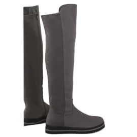 Botas cinza para mulheres cinza A-177 2