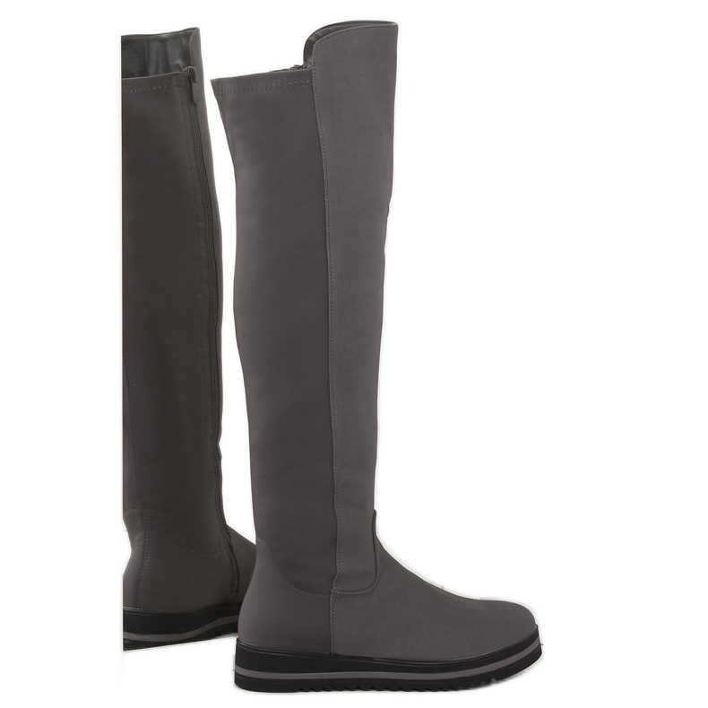 Botas cinza para mulheres cinza A-177 2