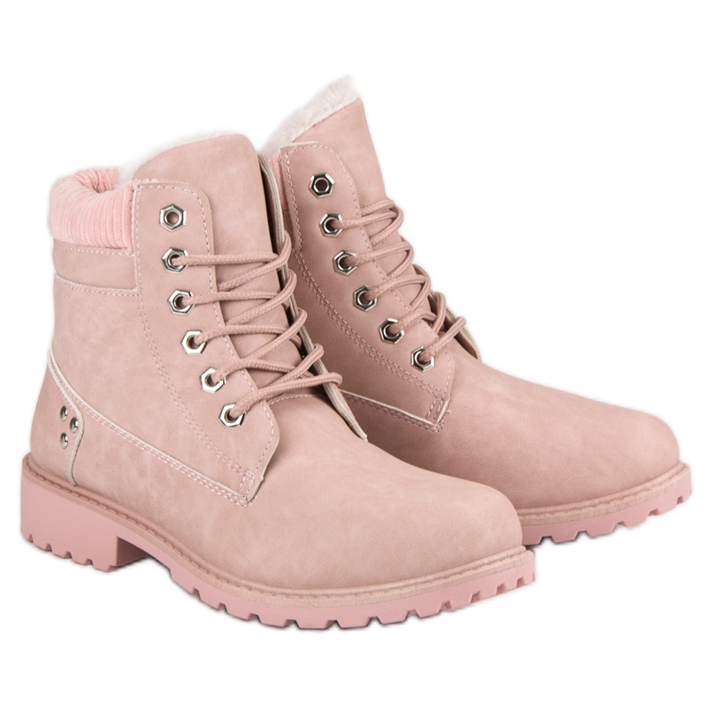 Botas isoladas rosa 1