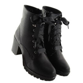 Trabalhadores negros de salto alto B2889-KB Preto 2