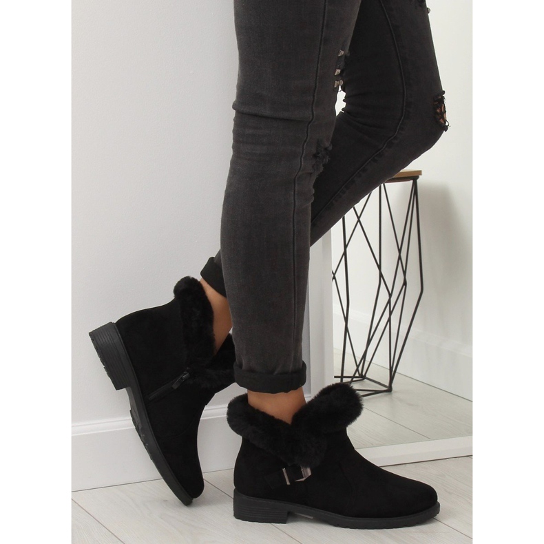 Botas pretas femininas pretas SJ1821-1 Pretas preto 1