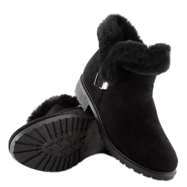 Botas pretas femininas pretas SJ1821-1 Pretas preto 2