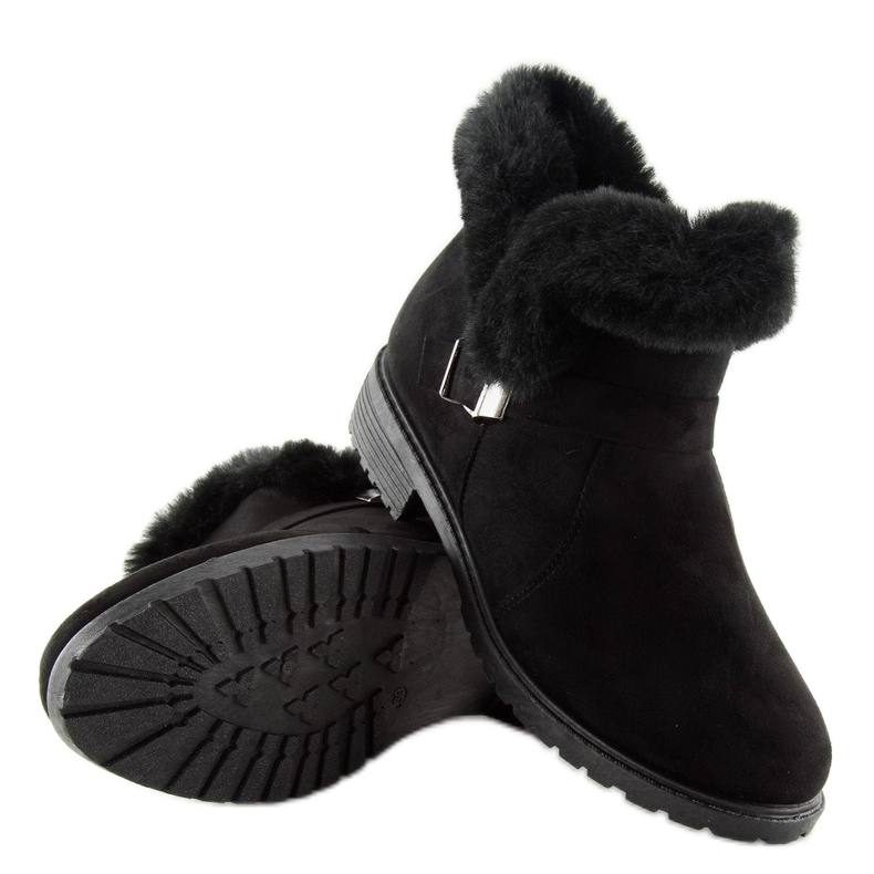 Botas pretas femininas pretas SJ1821-1 Pretas preto 2