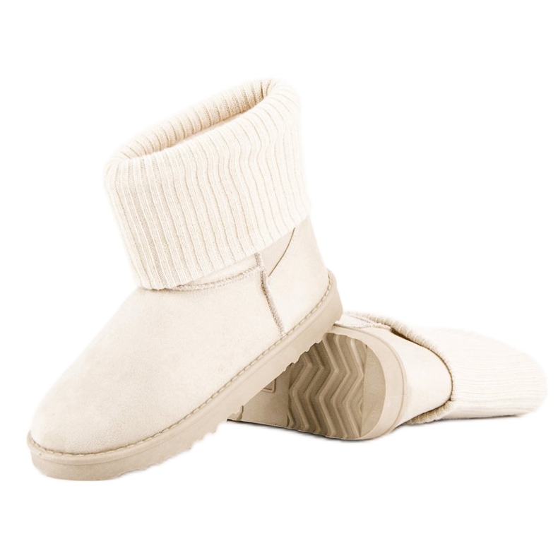 Botas de camurça para neve marrom 2