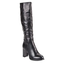 Super Mode Botas Pretas Clássicas preto 1