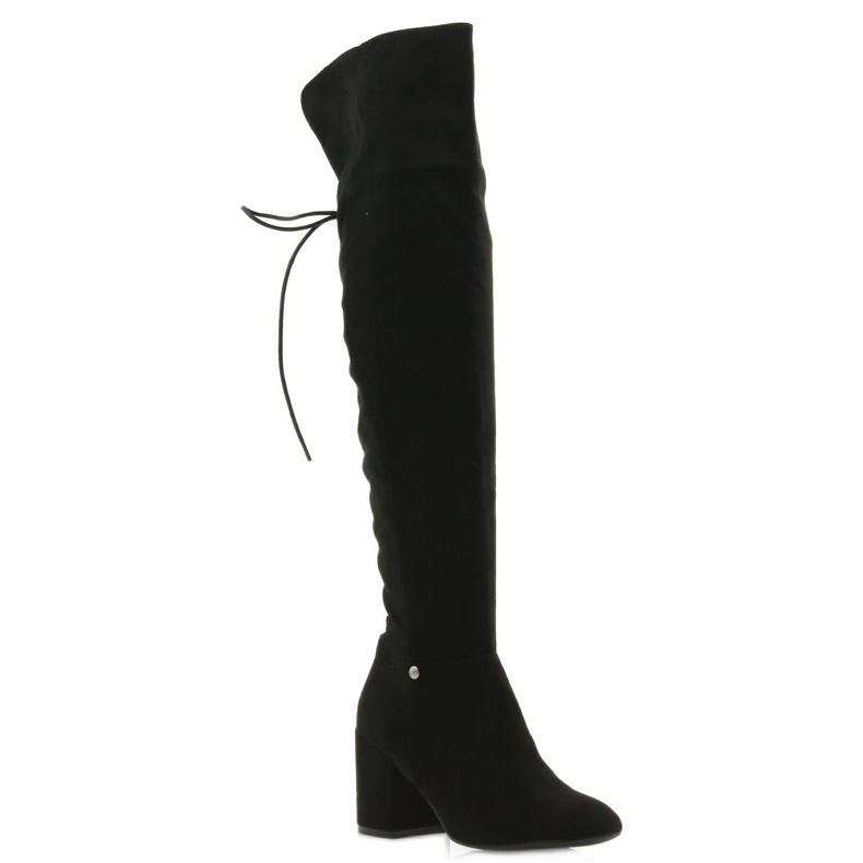 Botas de salto pretas Black Big Star 274517 preto 1