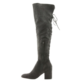 Botas de salto cinza Grey Big Star 274519 2
