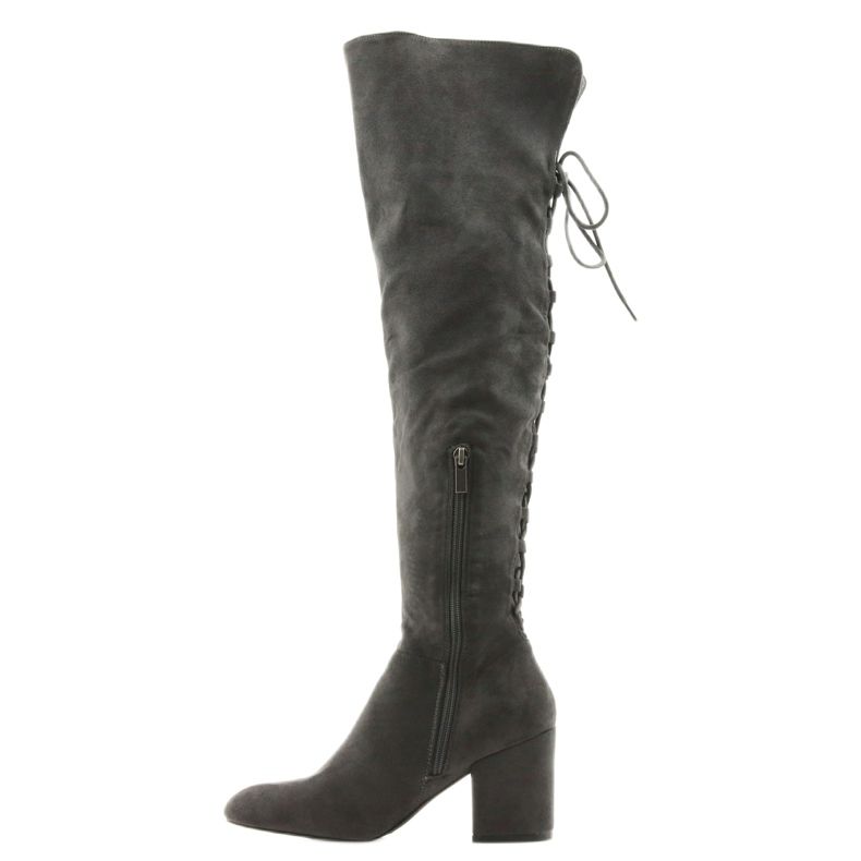 Botas de salto cinza Grey Big Star 274519 2