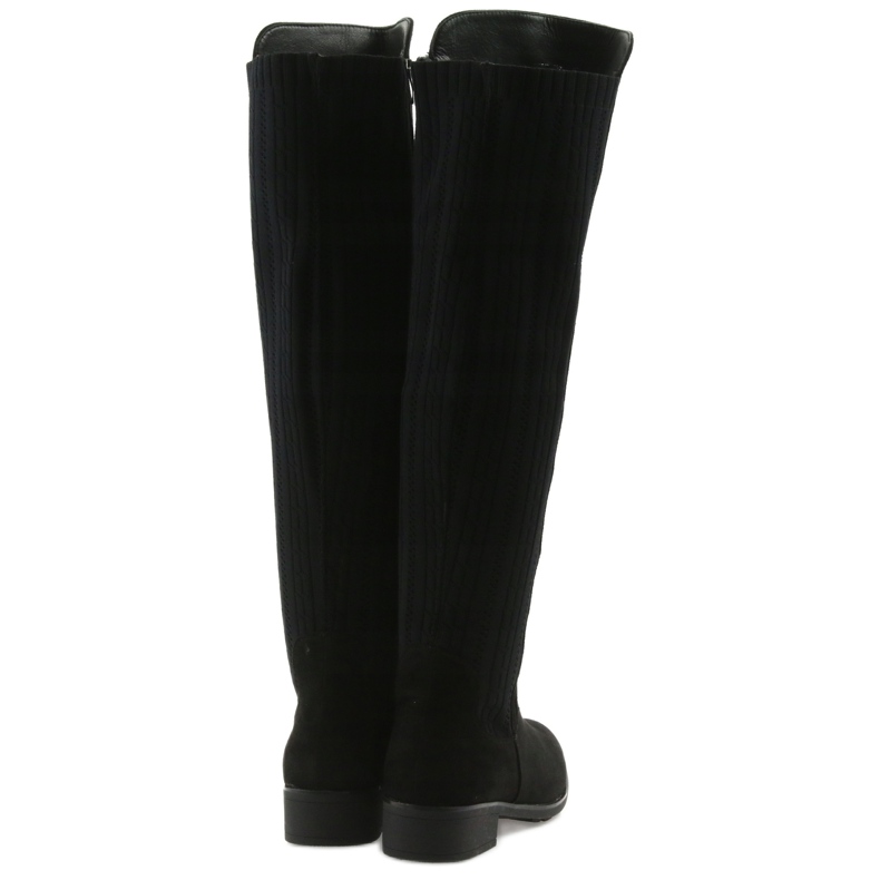Botas pretas com meia Filippo preto 2