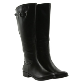 M.Daszyński Oficial de botas Daszyński SA131 preto 4