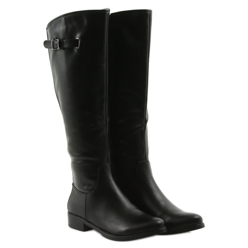 M.Daszyński Oficial de botas Daszyński SA131 preto 4