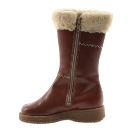 Zawadka Botas de menina com pele marrom Zawatka 2