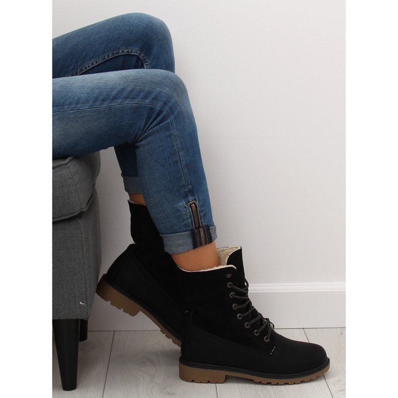 Botas de madeira pretas 1123-PA pretas preto 1