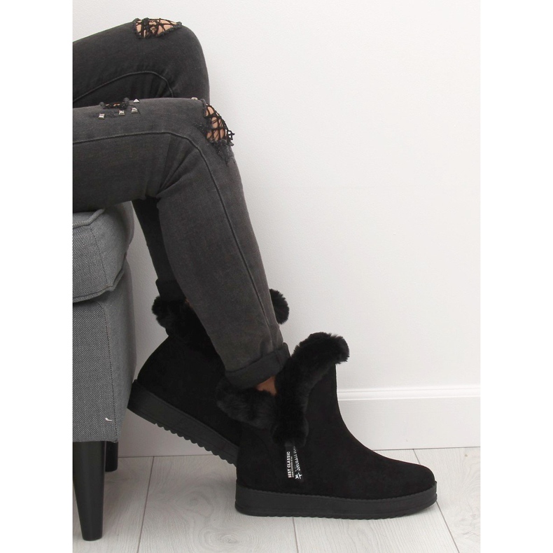 Botas de neve pretas quentes MZ-75 pretas preto 1