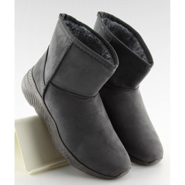 Botas de neve cinza feminino cinza D009 cinza 1