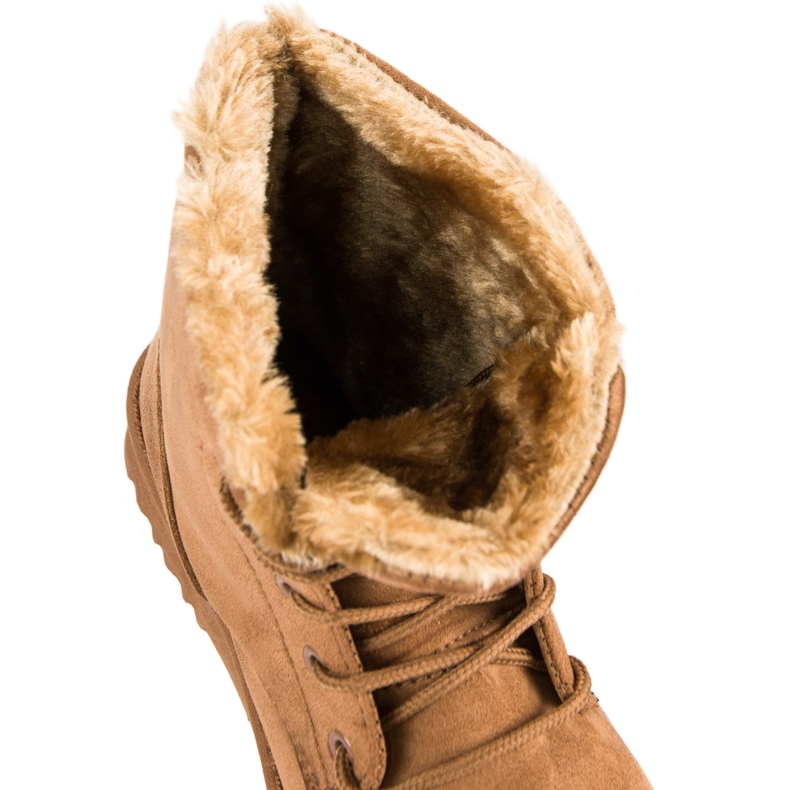 Forever Folie Botas de camurça quente castanho 1