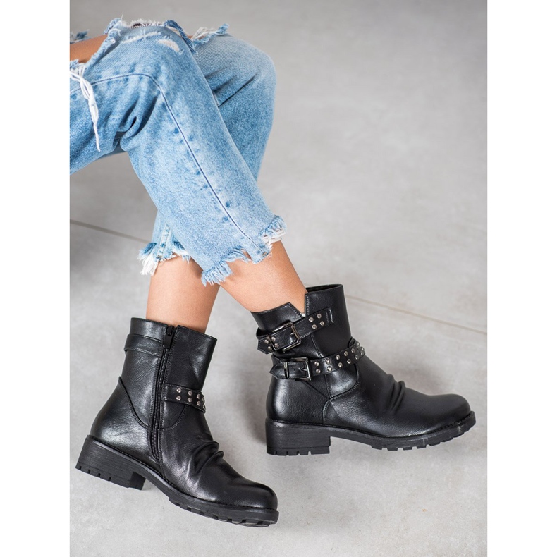 J. Star Botas de rock elegantes preto 1