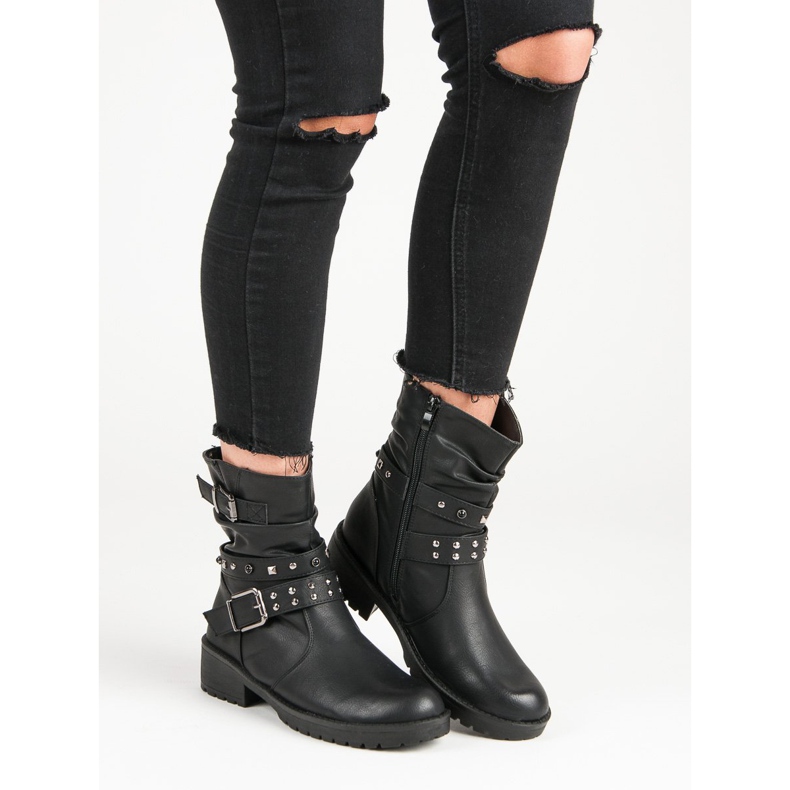 J. Star Botas de rock elegantes preto 1