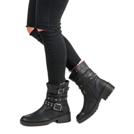 J. Star Botas de rock elegantes preto 2