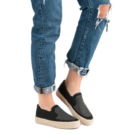 J. Star Slipons com cristais preto 1