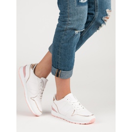 Calçados Esportivos Brancos amarelo rosa 1