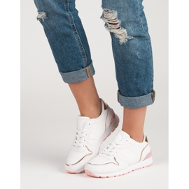 Calçados Esportivos Brancos amarelo rosa 2