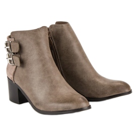 Super Mode Botas marrons estilosas marrom 1