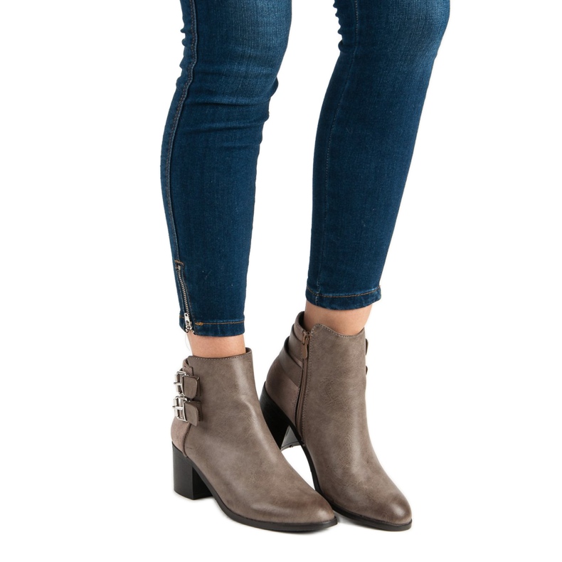 Super Mode Botas marrons estilosas marrom 2
