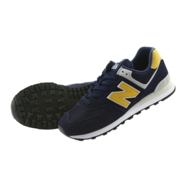 New Balance PIGMENTO ML574SMB COM LATÃO amarelo azul marinho 4
