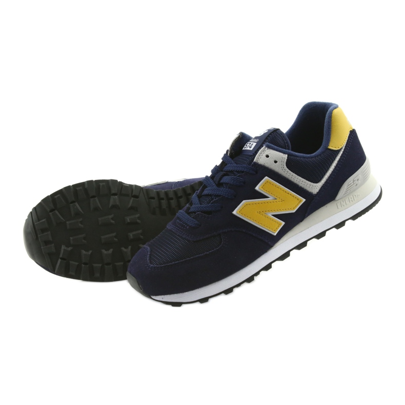 New Balance PIGMENTO ML574SMB COM LATÃO amarelo azul marinho 4