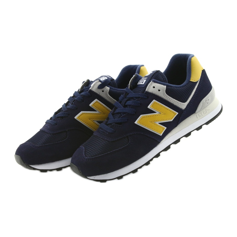 New Balance PIGMENTO ML574SMB COM LATÃO amarelo azul marinho 3