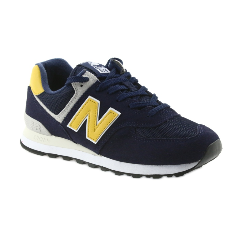 New Balance PIGMENTO ML574SMB COM LATÃO amarelo azul marinho 1