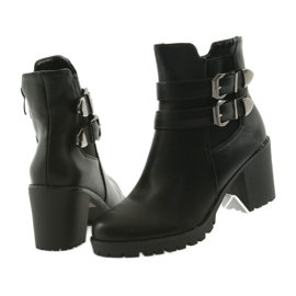 Botas de madeira com fivelas Filippo 517 preto 5