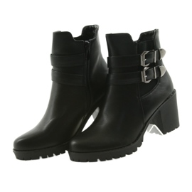 Botas de madeira com fivelas Filippo 517 preto 4