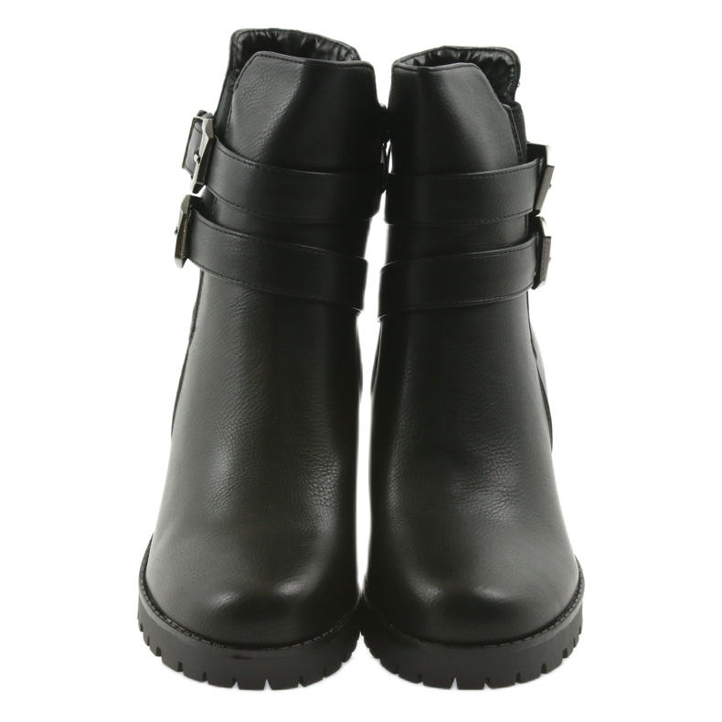 Botas de madeira com fivelas Filippo 517 preto 3 Botas de madeira com fivelas Filippo 517 preto 3