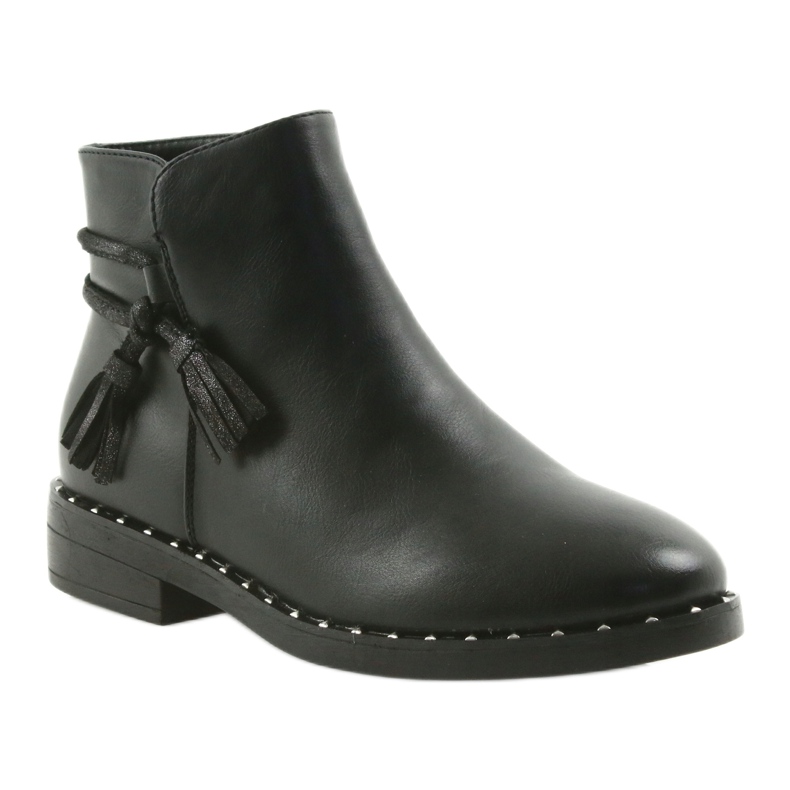 Botas pretas com franjas Filippo pretas 461 preto 1 Botas pretas com franjas Filippo pretas 461 preto 1