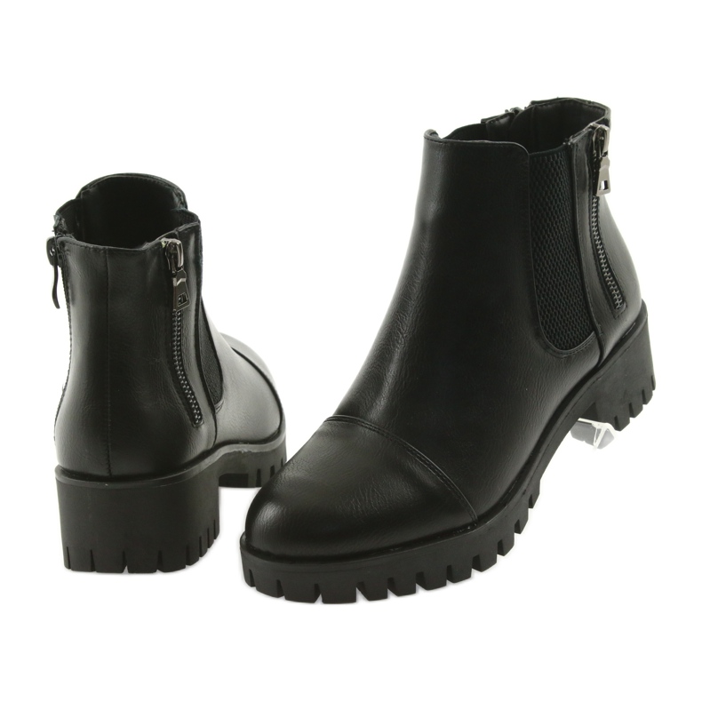 M.Daszyński Botas femininas de inverno Daszyński MR1813 preto 4